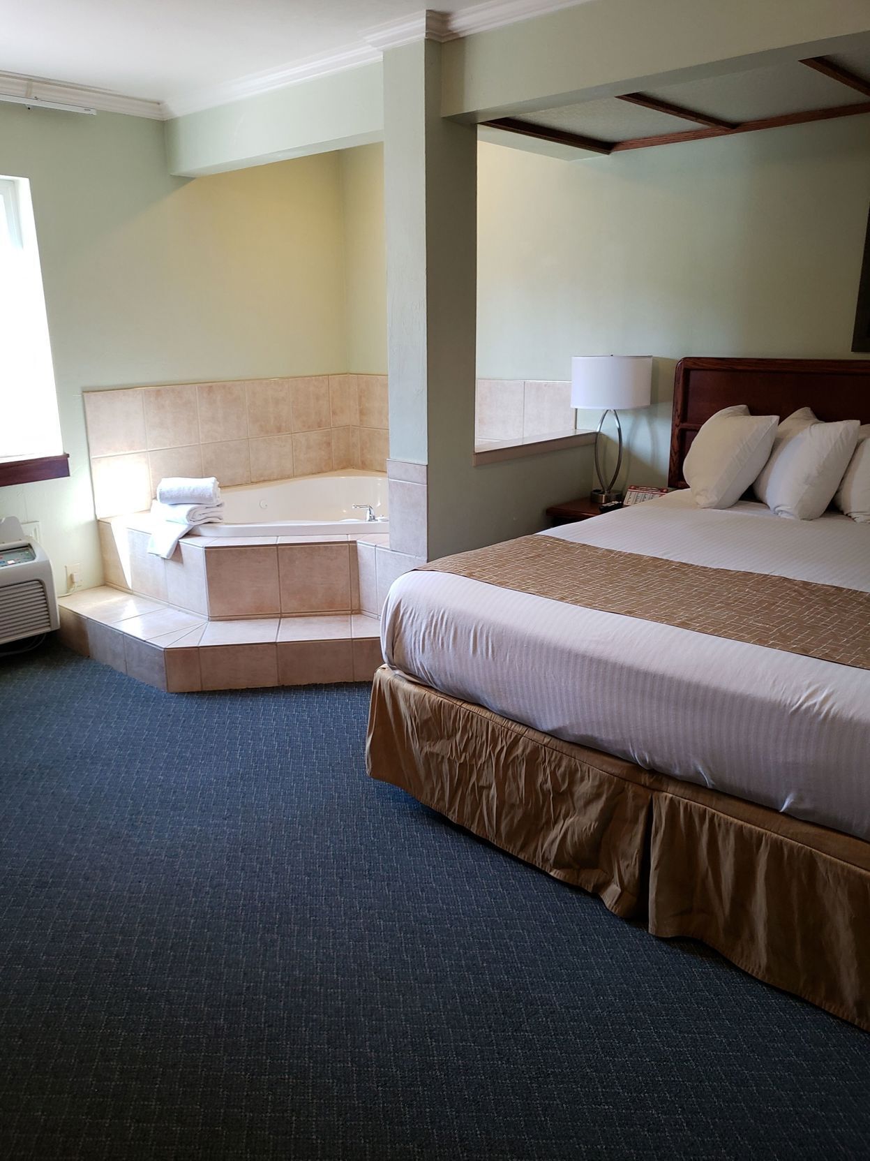 Desk, blackout drapes, iron/ironing board, rollaway beds