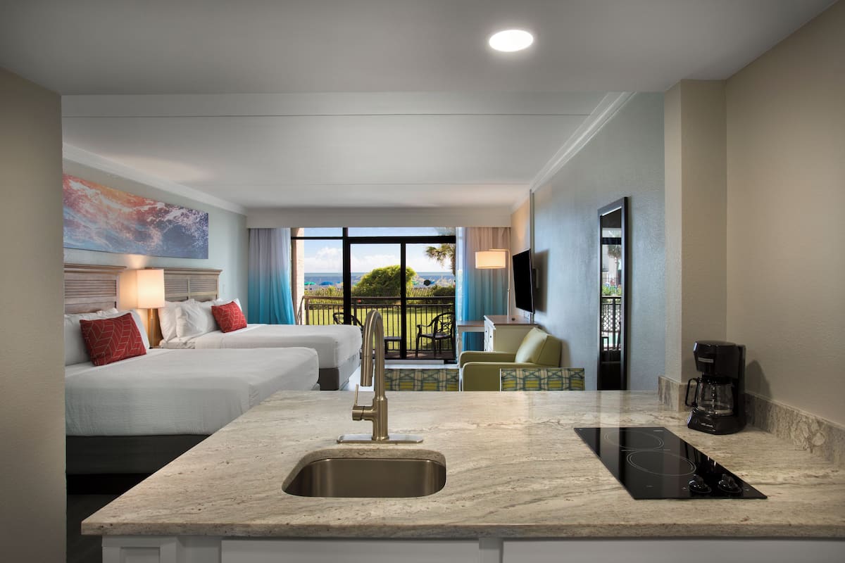 Oceanfront Efficiency | In-room safe, blackout drapes, iron/ironing board, free WiFi