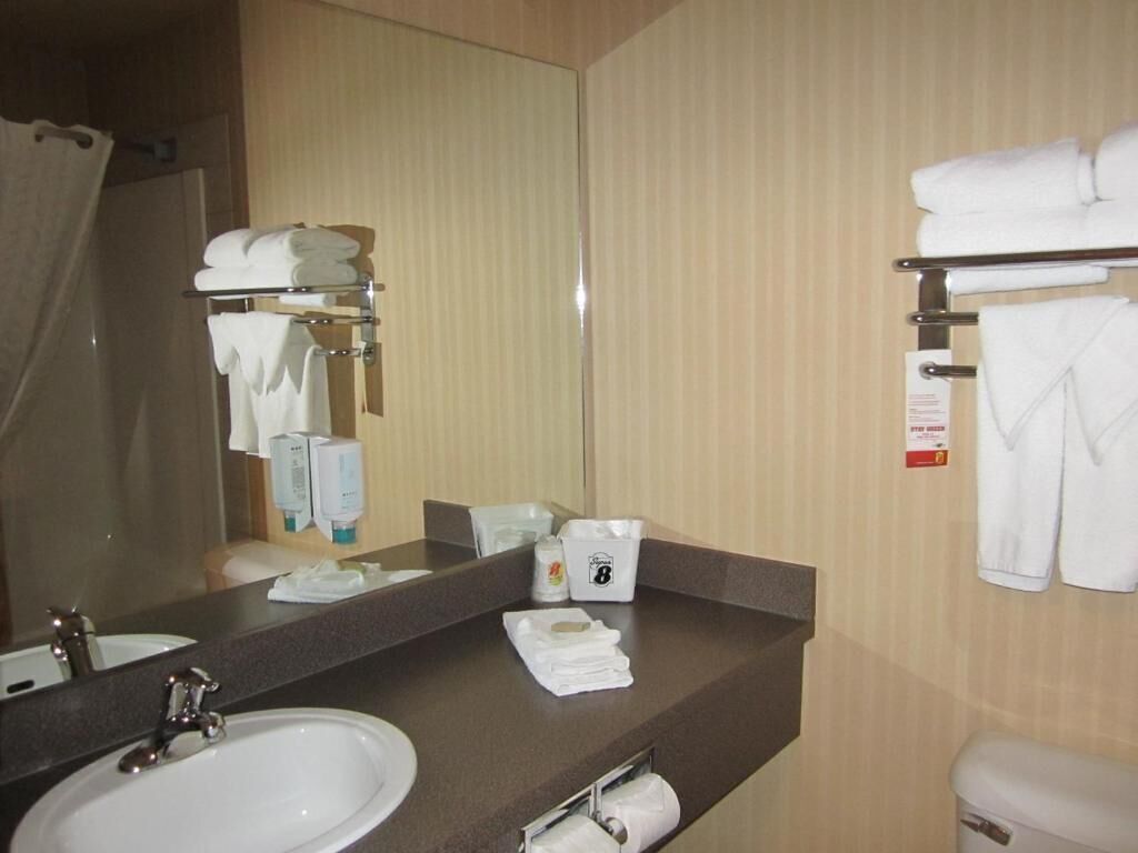 Bathroom | Combined shower/tub, free toiletries, hair dryer, towels