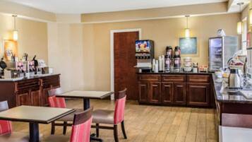 Free daily buffet breakfast