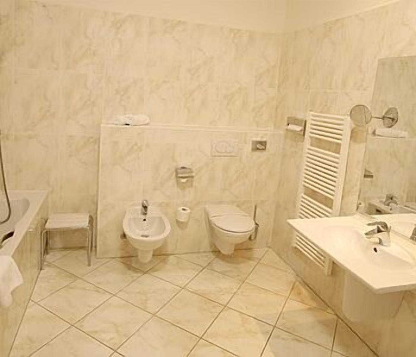 hair dryer, bathrobes, towels