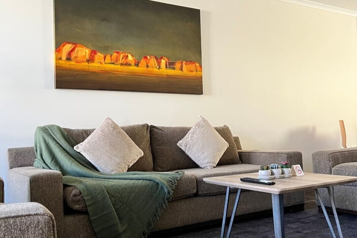 Family Double or Twin Room, Multiple Beds | Living area | 40-cm LCD TV with digital channels, TV