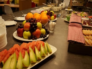 Daily buffet breakfast (EUR 13 per person)