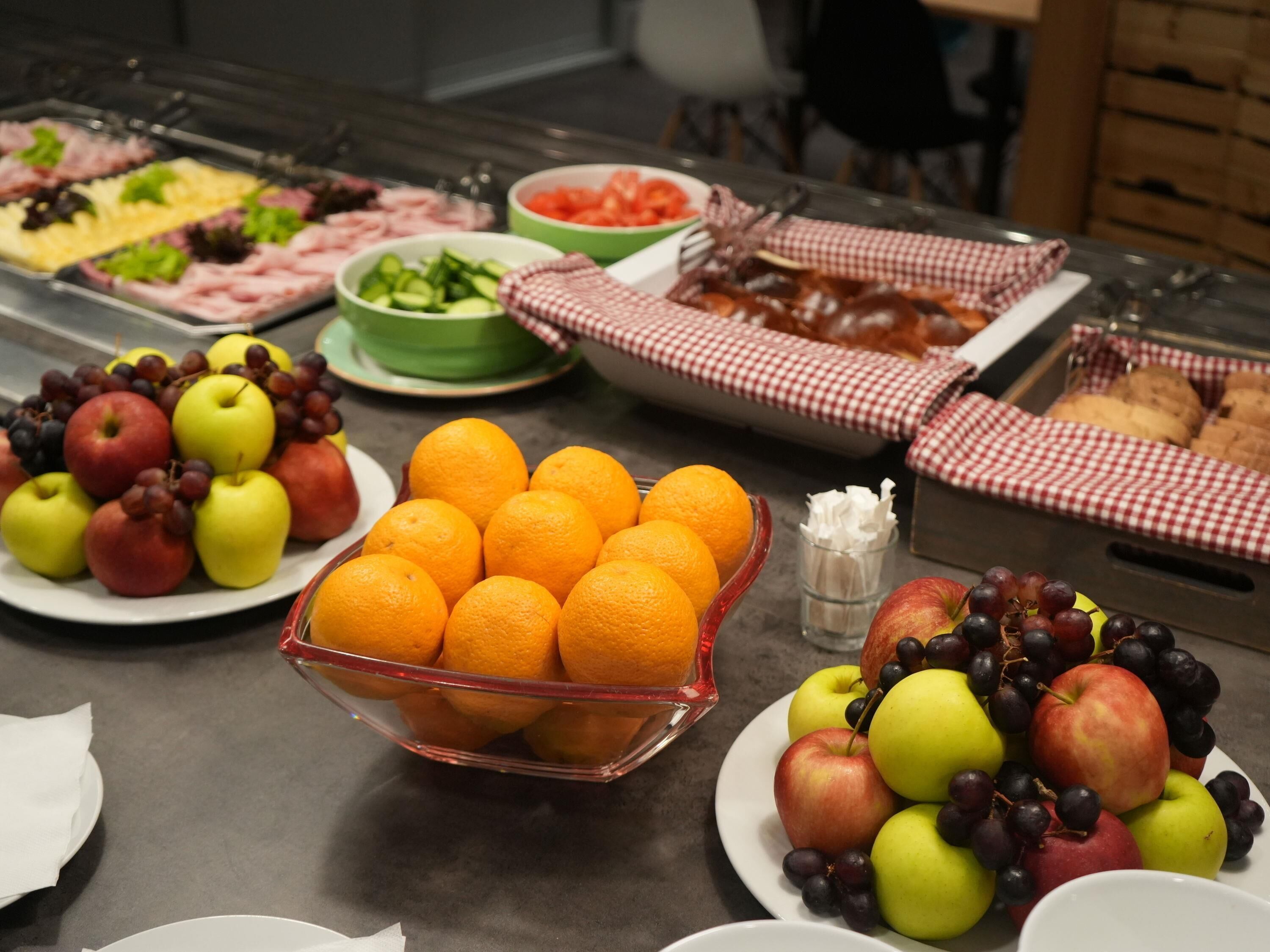 daily buffet breakfast (eur 13 per person)