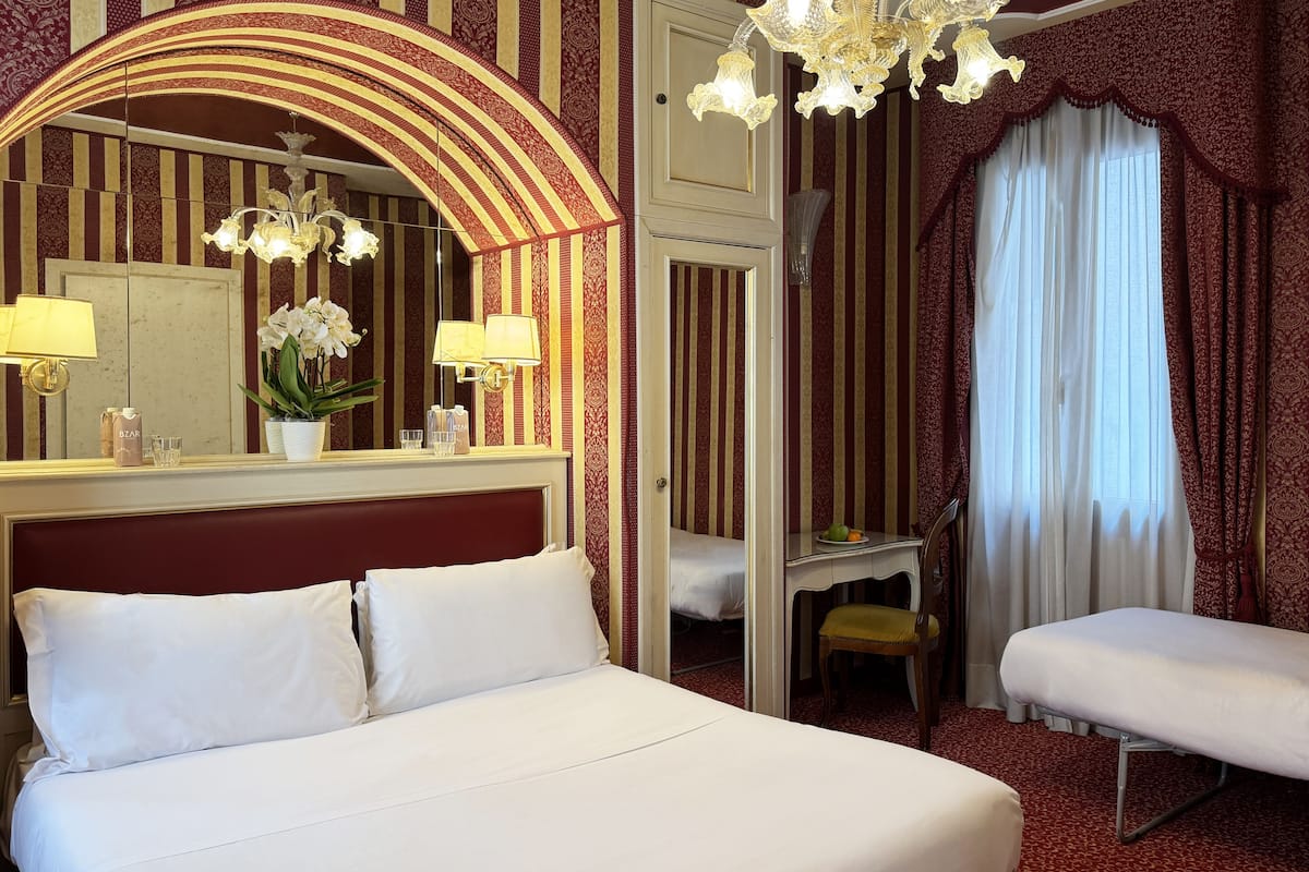 In-room safe, desk, soundproofing, rollaway beds