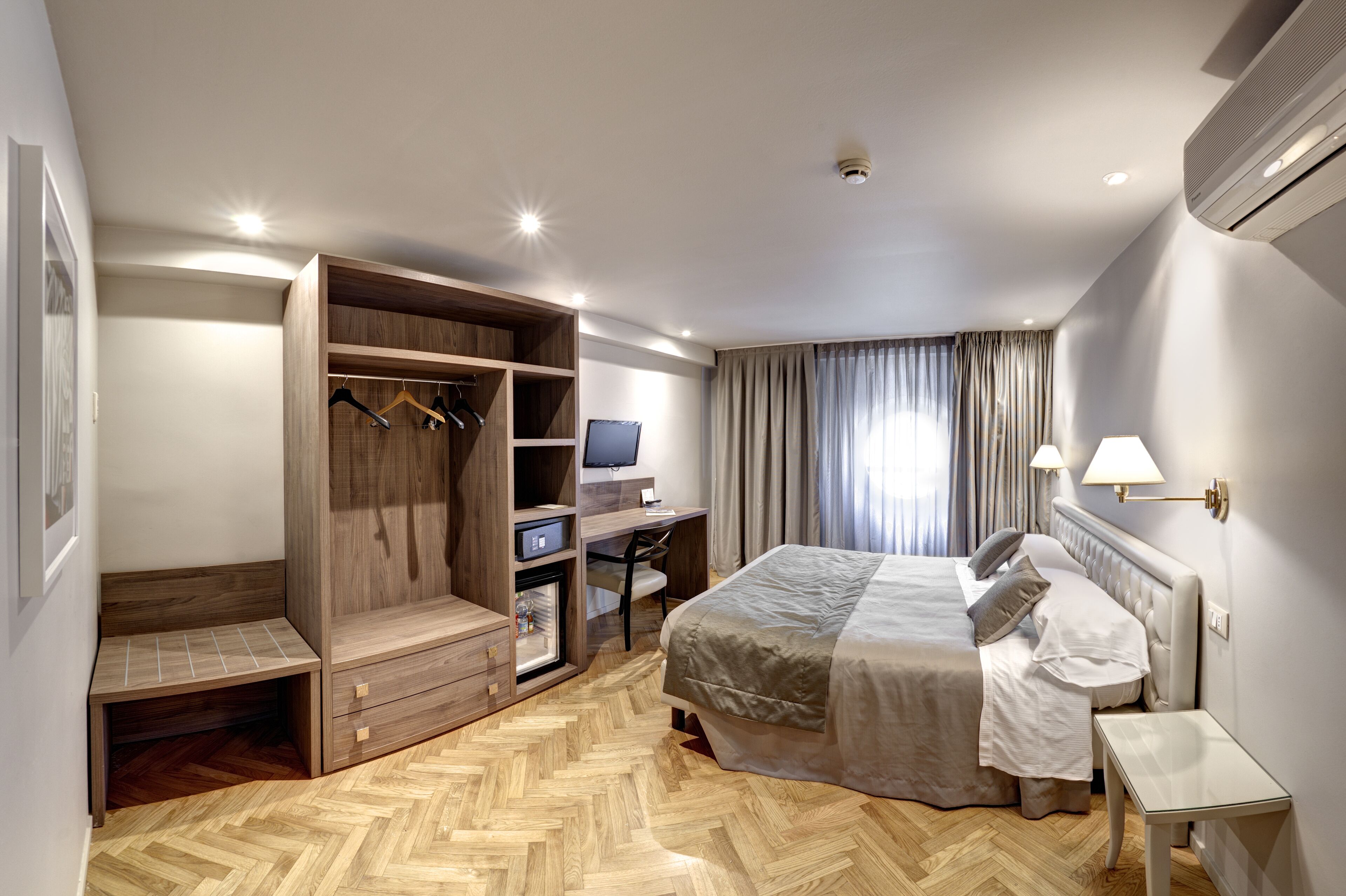 minibar, in-room safe, desk, iron/ironing board