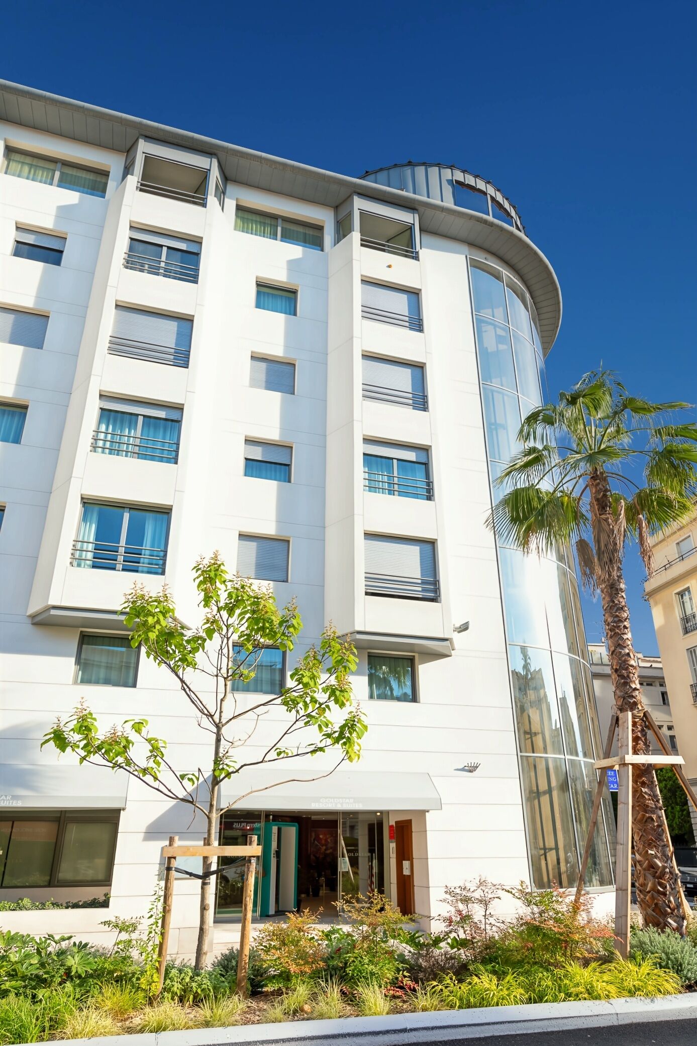 Voorkant van accommodatie