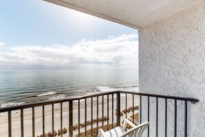 Condo, 2 Bedrooms (Oceanfront) | Terrace/patio - Ocean Park Resort by Vacasa (Myrtle Beach)