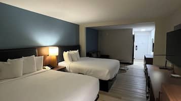 Studio Suite, 2 Queen Beds, Non Smoking | Desk, iron/ironing board, free WiFi, bed sheets