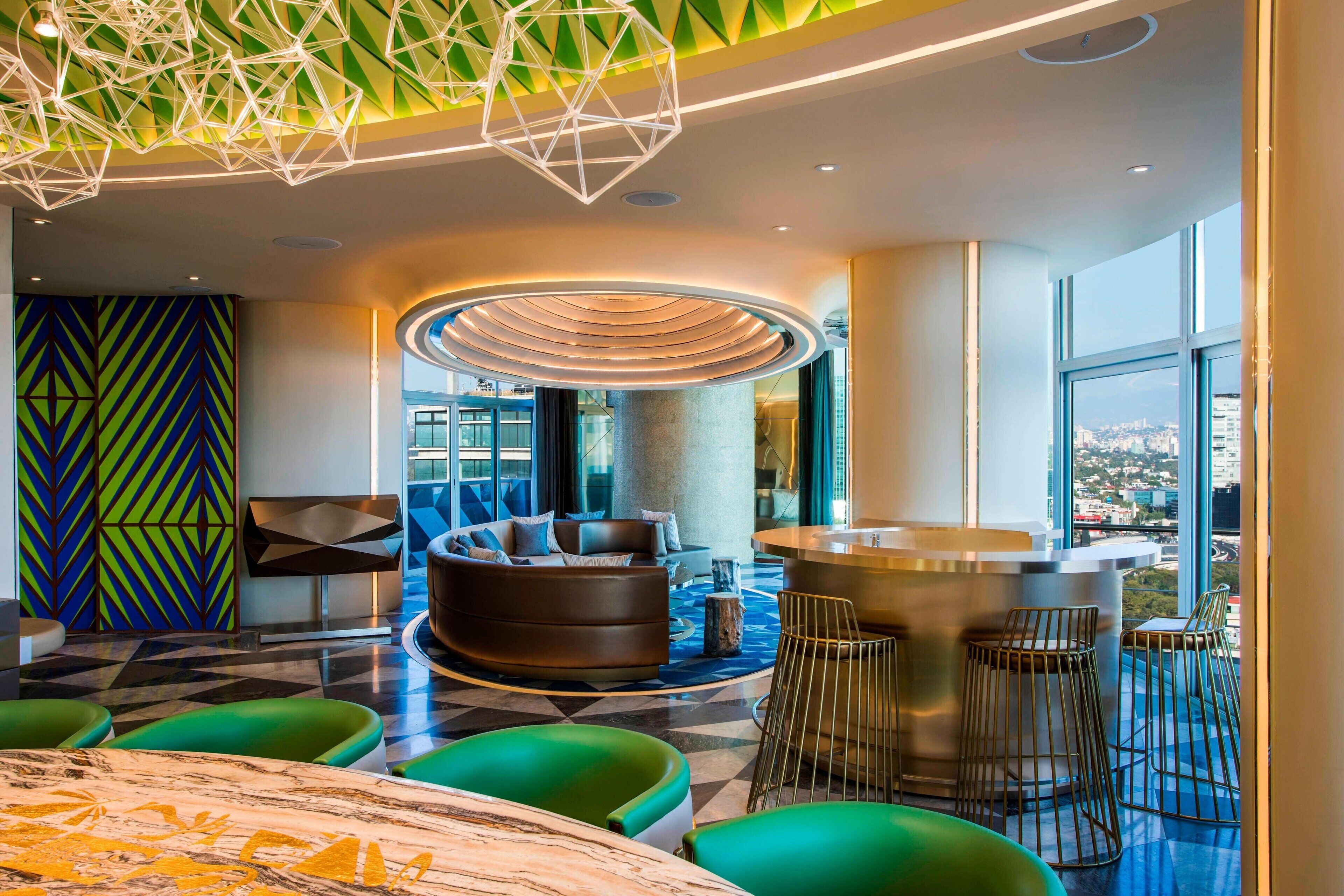 penthouse, 1 king bed, non smoking, city view | living room | 30-inch tv with satellite channels