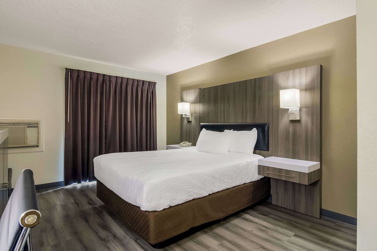 Standard Room, 1 Queen Bed, Non Smoking | Desk, blackout drapes, iron/ironing board, free WiFi