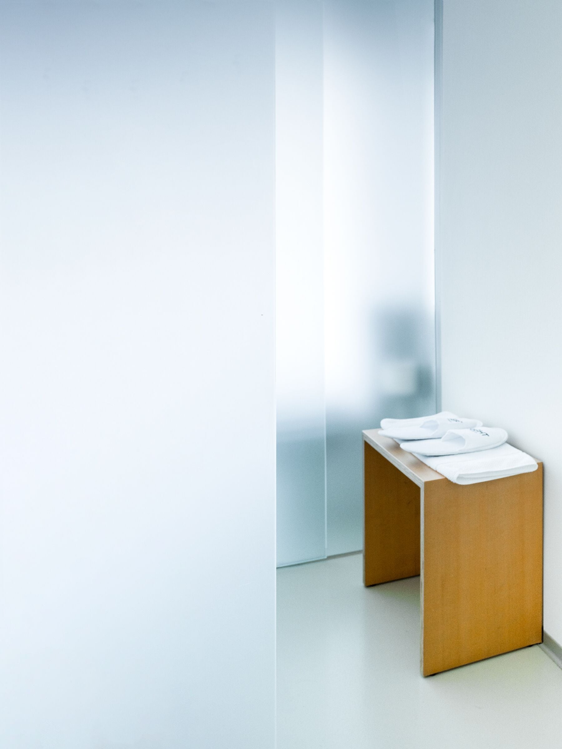 small design room | bathroom | free toiletries, hair dryer, heated floors, towels