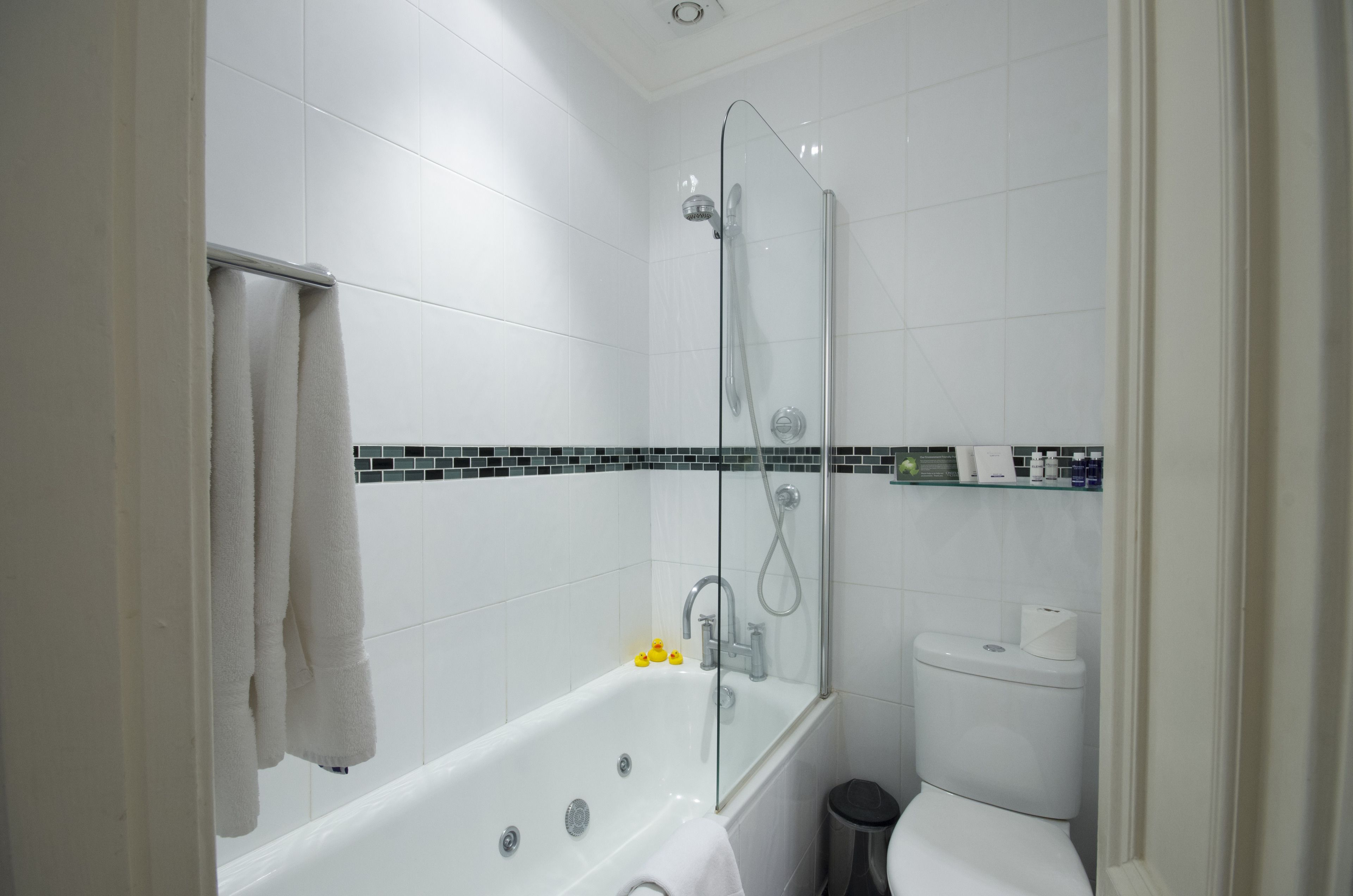 free toiletries, hair dryer, dressing gowns, slippers