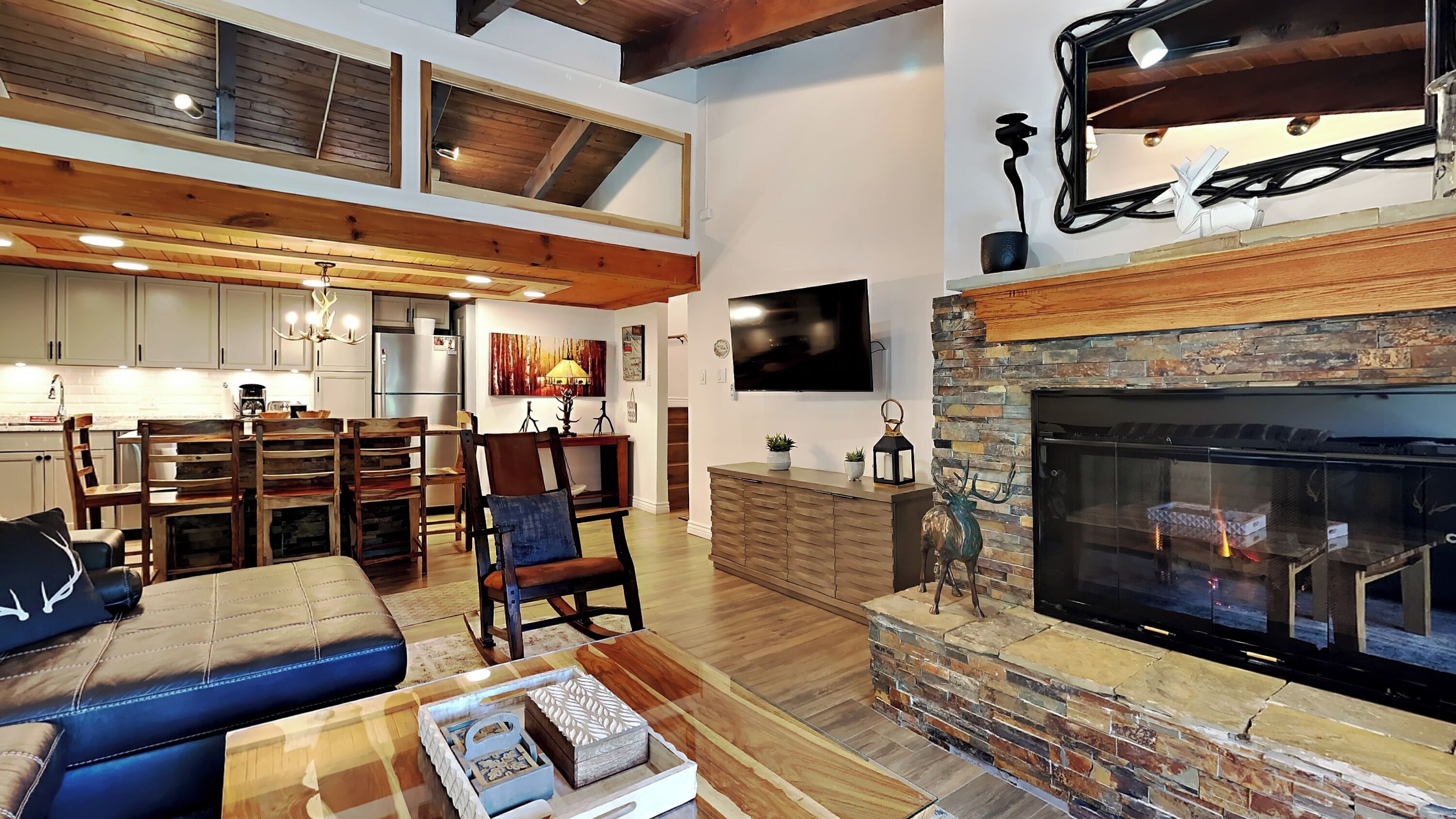 Deluxe One Bedroom plus Loft ~ D3F | Living area | Flat-screen TV, DVD player