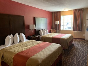 Room, 2 Queen Beds, Non Smoking | 1 bedroom, blackout drapes, iron/ironing board, free WiFi