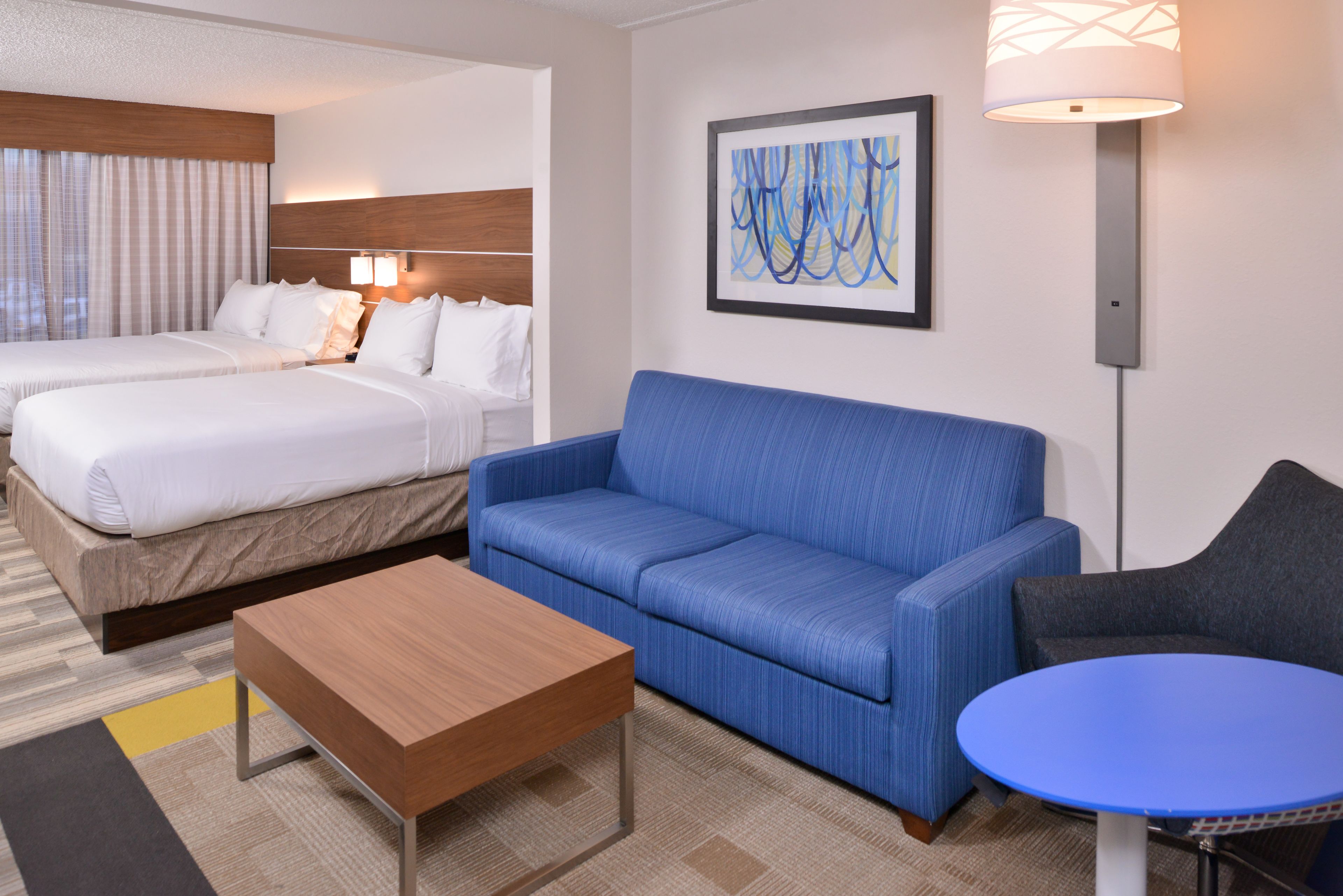 suite, multiple beds | in-room safe, desk, blackout curtains, iron/ironing board