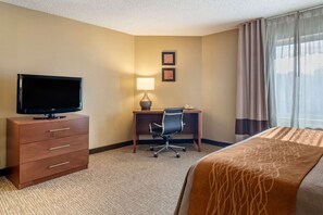 Suite, 1 King Bed with Sofa bed | 1 bedroom, desk, laptop workspace, blackout drapes