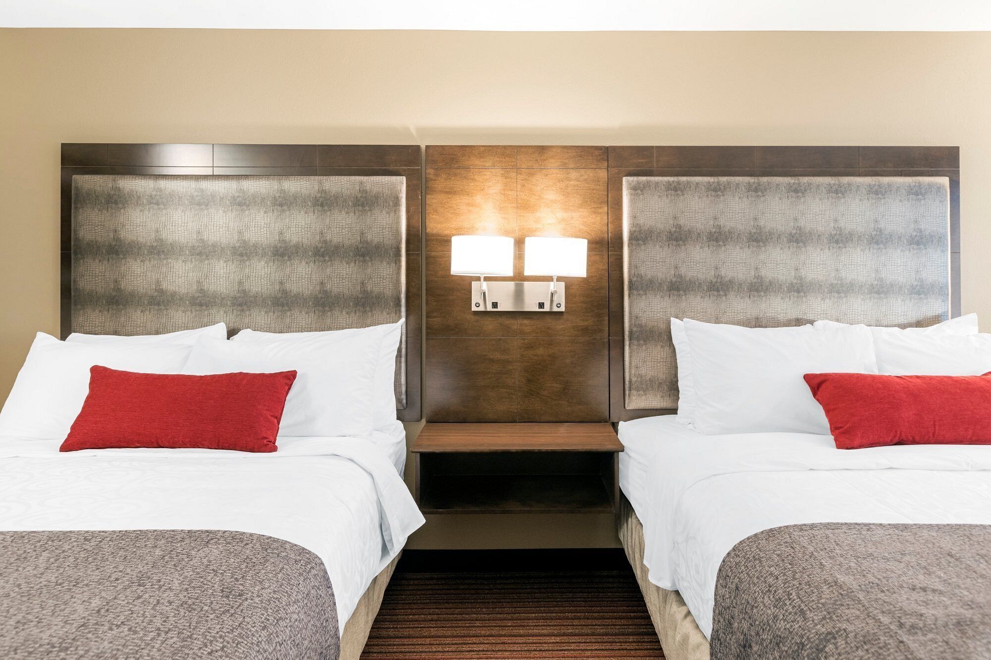 room, 2 queen beds, non smoking | 1 bedroom, desk, iron/ironing board, free wired internet