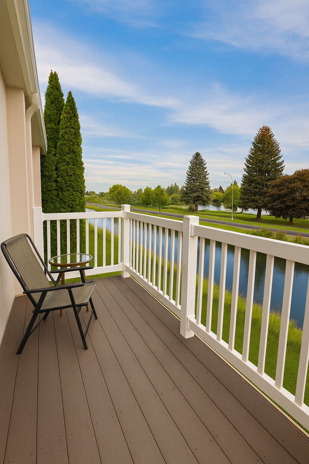 標準客房, 1 張特大雙人床, 非吸煙房, 河景 (Dog Friendly) | 陽台景觀