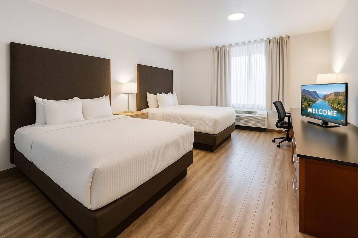 Kamer, 2 queensize bedden, toegankelijk voor mindervaliden, niet-roken | Pillowtop-bedden, een kluis op de kamer, individueel gemeubileerd