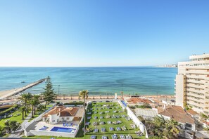 Vue sur la plage ou l’océan