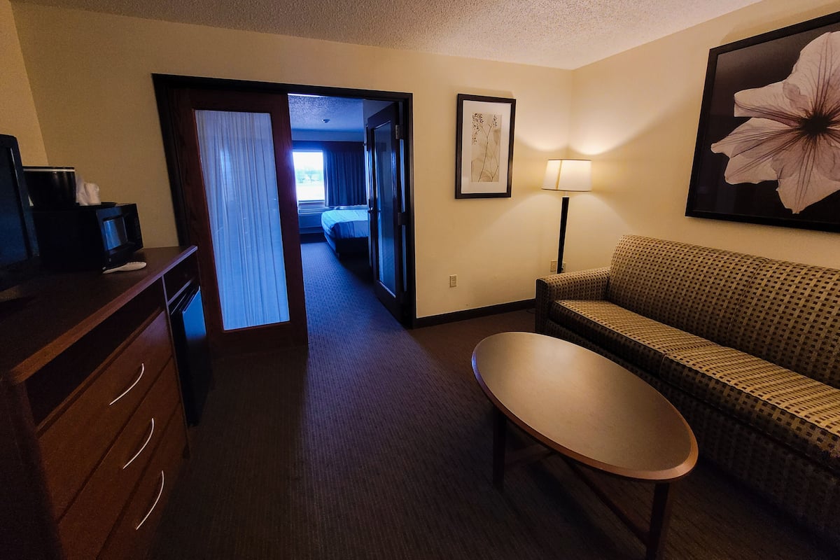 Studio Suite, 1 King Bed, Non Smoking | Desk, blackout drapes, iron/ironing board, free cribs/infant beds