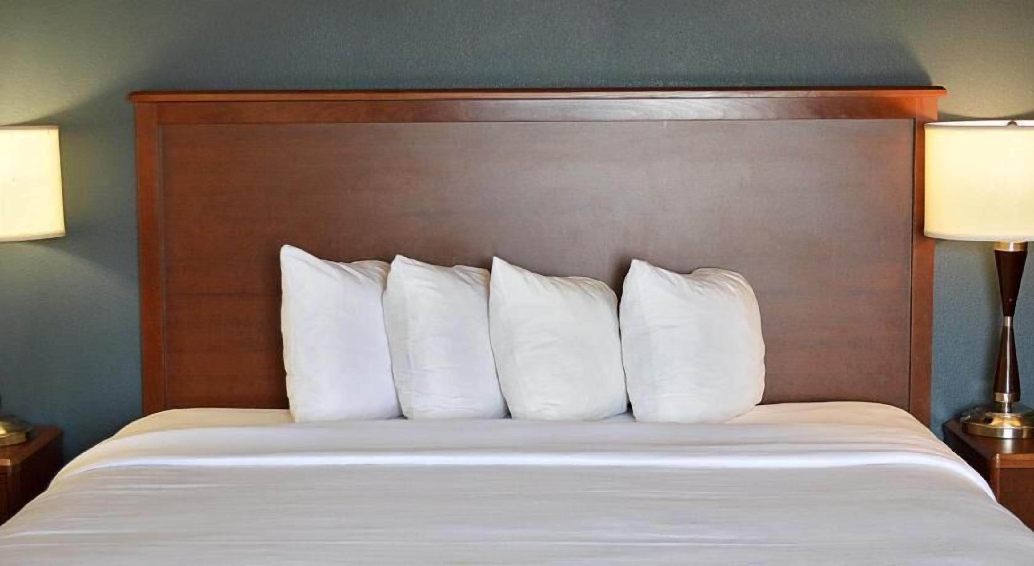 Desk, blackout drapes, iron/ironing board, free cribs/infant beds