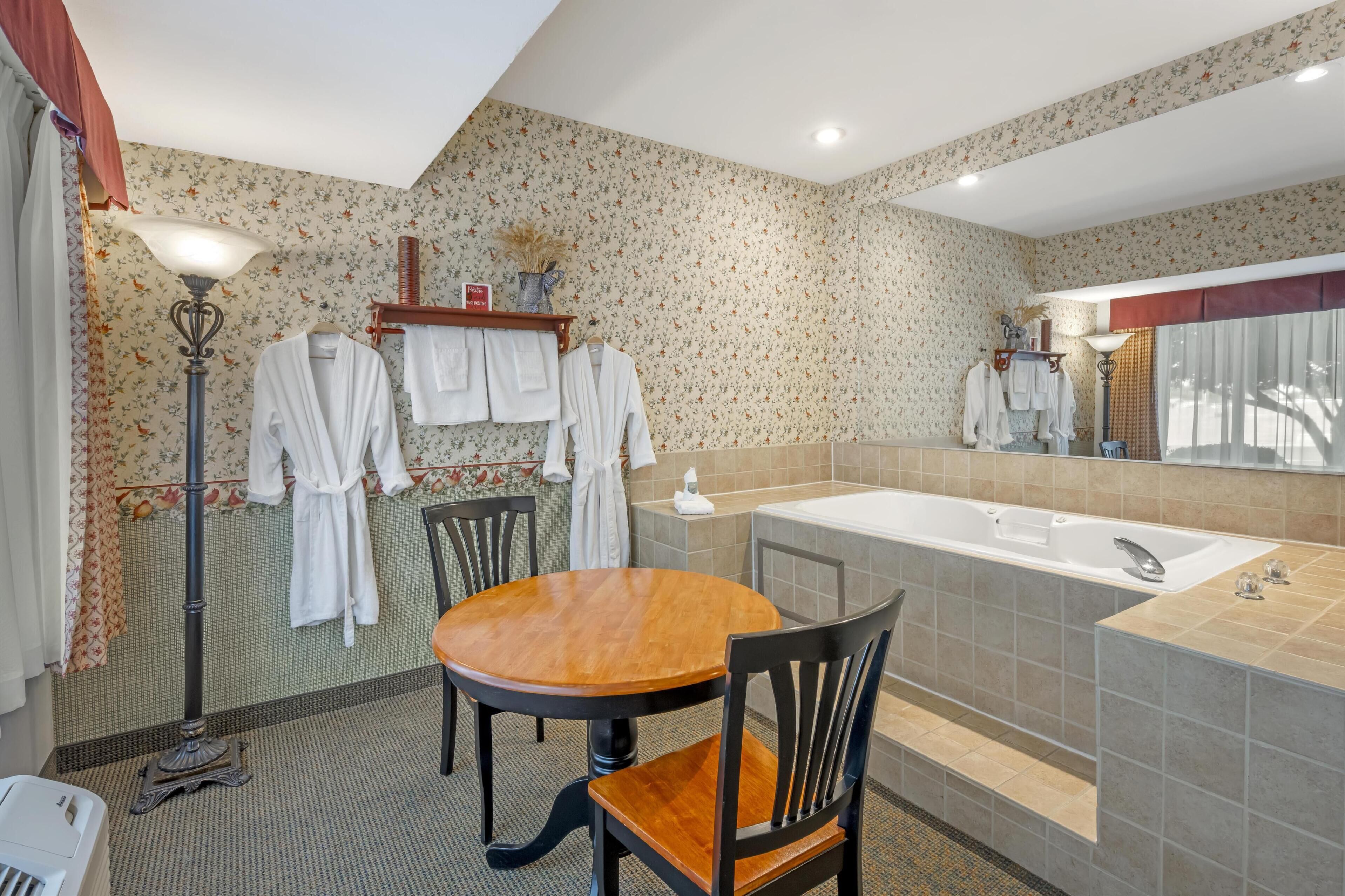 suite, 1 king bed, non smoking, hot tub | desk, laptop workspace, iron/ironing board, wifi