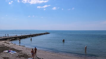 Vlak bij het strand