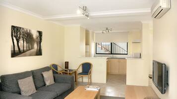 Two Bedroom Family Apartment | Private kitchen | Full-size fridge, microwave, oven, stovetop