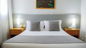 In-room safe, desk, WiFi (free), alarm clocks