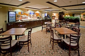 Free daily buffet breakfast