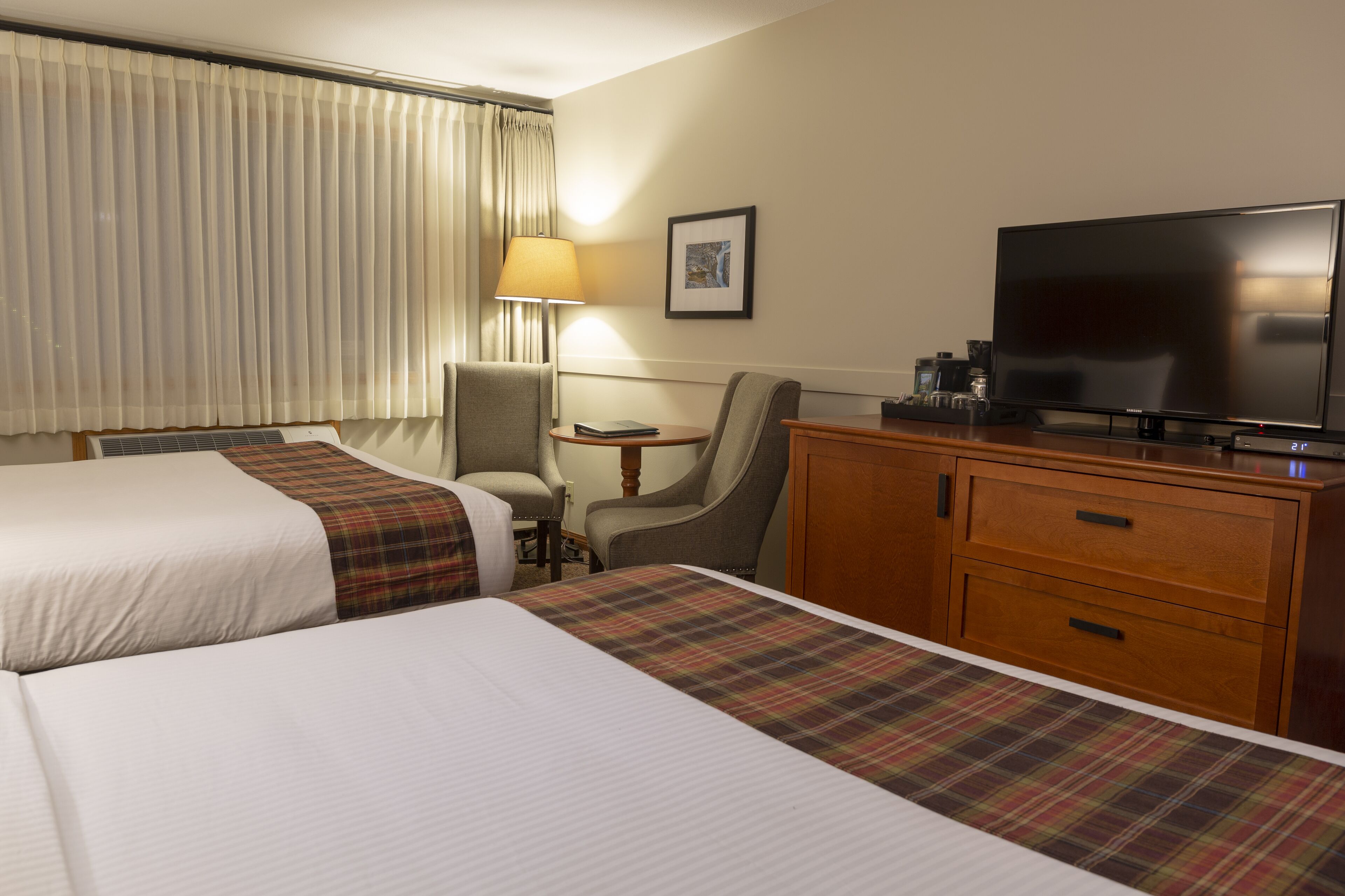 standard room, 2 queen beds | hypo-allergenic bedding, desk, blackout curtains, soundproofing