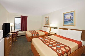 Room, 2 Queen Beds, Non Smoking | Desk, iron/ironing board, free cribs/infant beds, rollaway beds