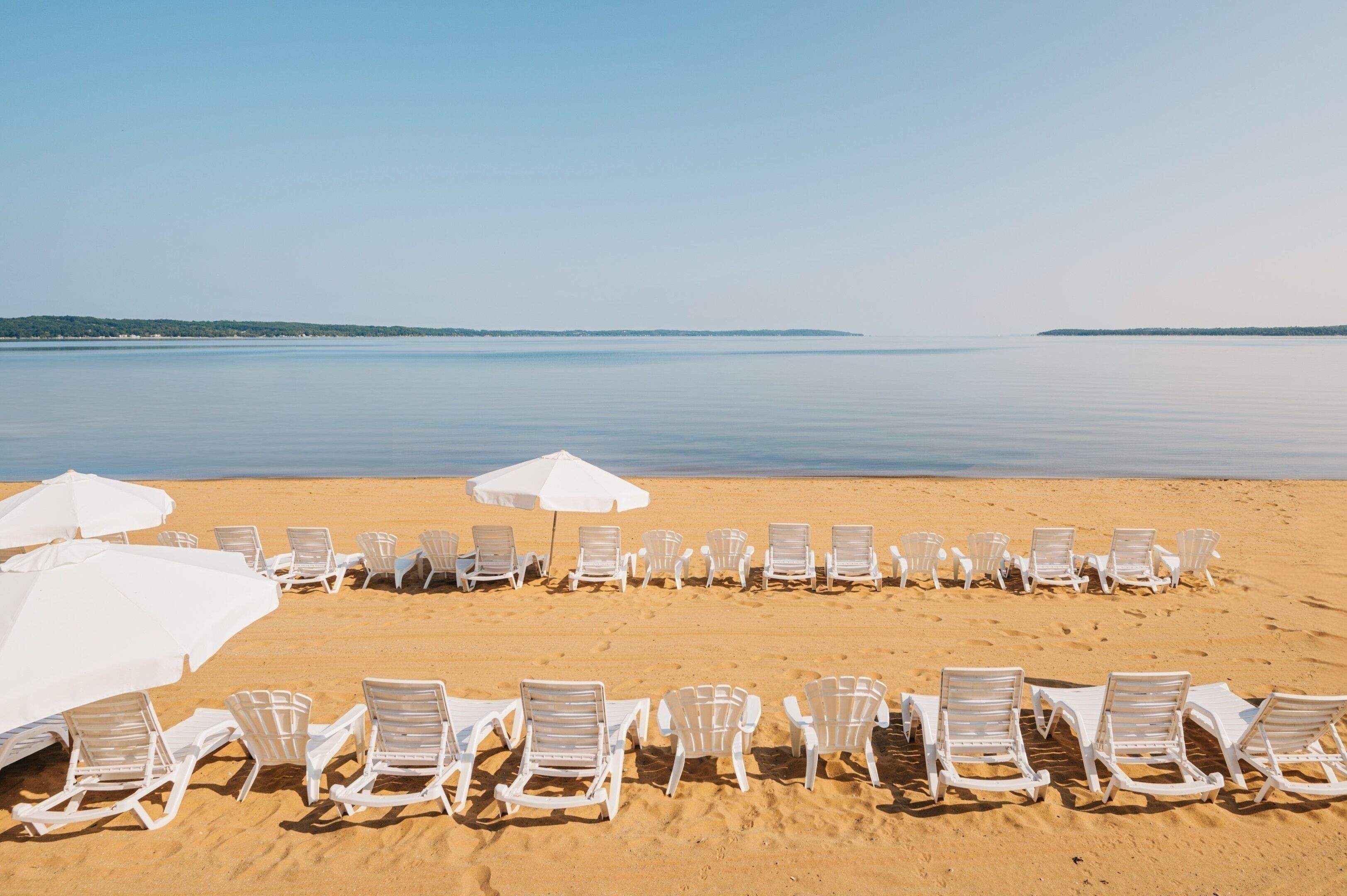 private beach, sun-loungers, beach umbrellas, beach towels