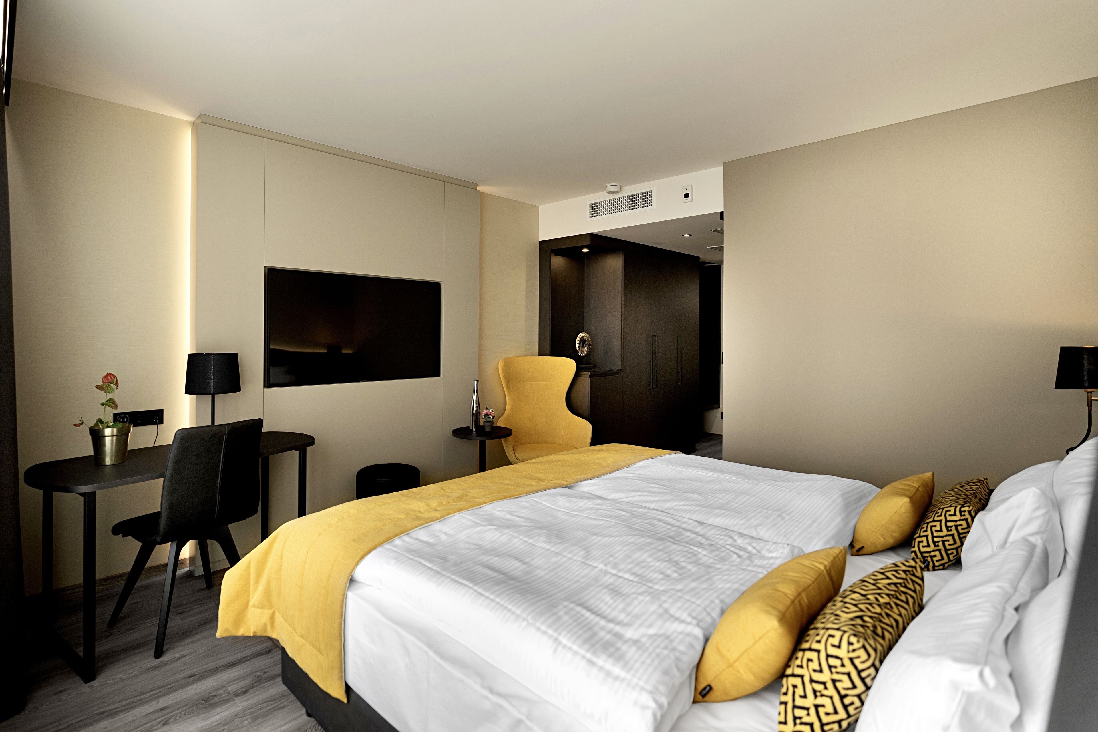 premium bedding, in-room safe, iron/ironing board, free wifi