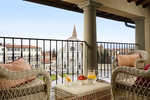 Suite, vue ville | Terrasse/Patio