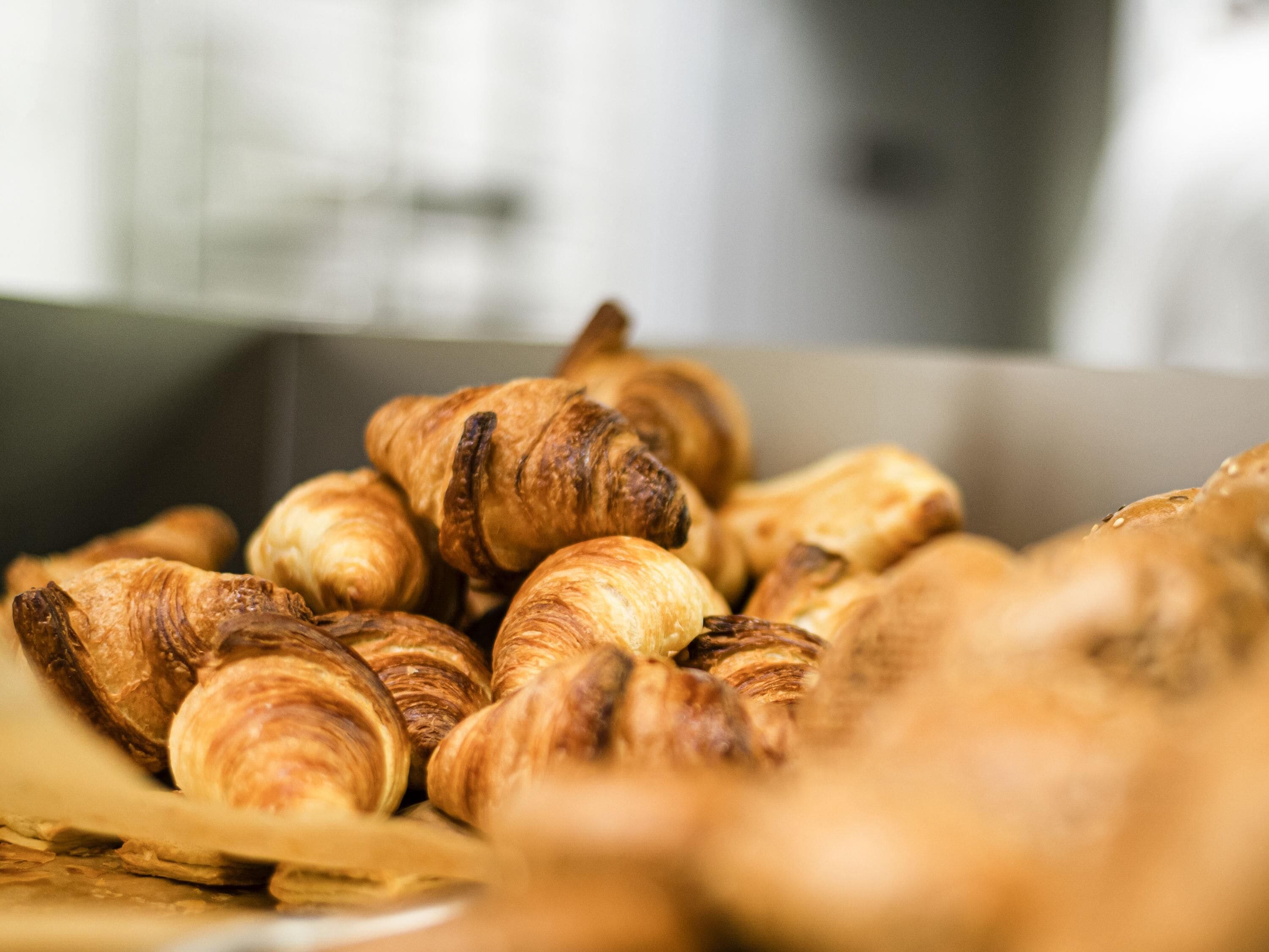 A box of croissants.