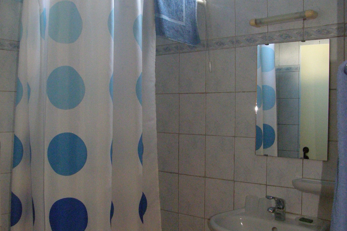 standard room, 1 bedroom, sea view | bathroom | shower, hair dryer, towels