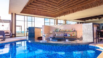 6 bars/lounges, swim-up bar, poolside bar