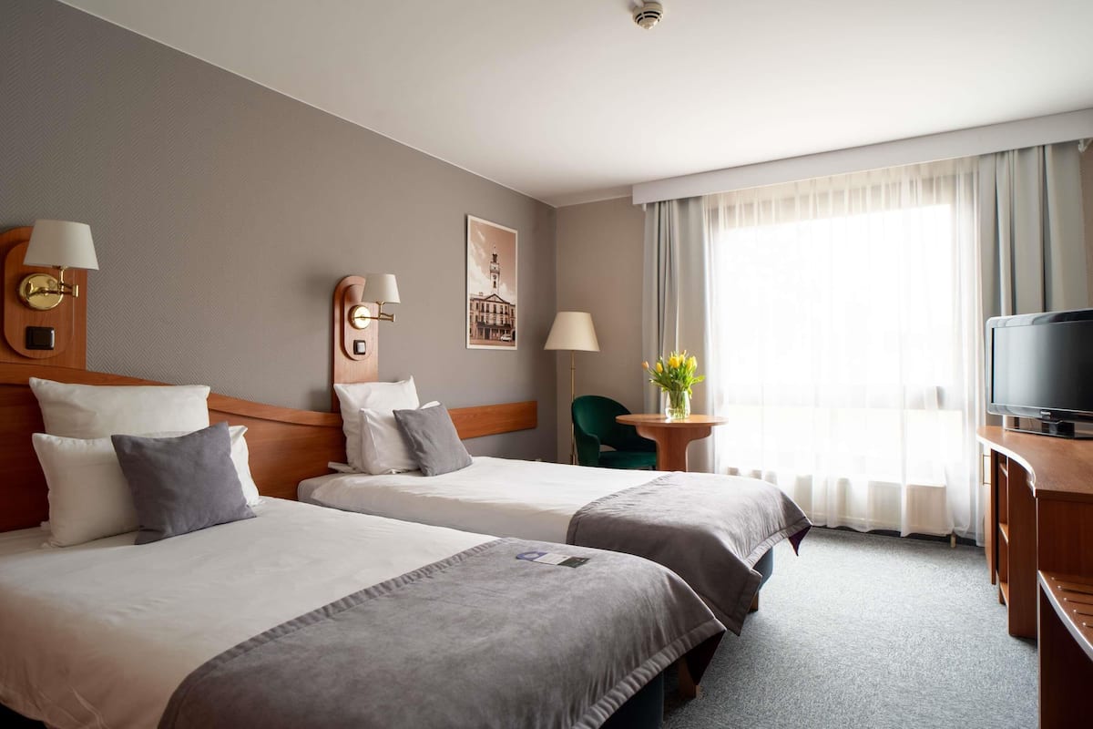 Habitación estándar con 2 camas individuales, 2 camas individuales | Escritorio, cortinas blackout, insonorización y wifi gratis