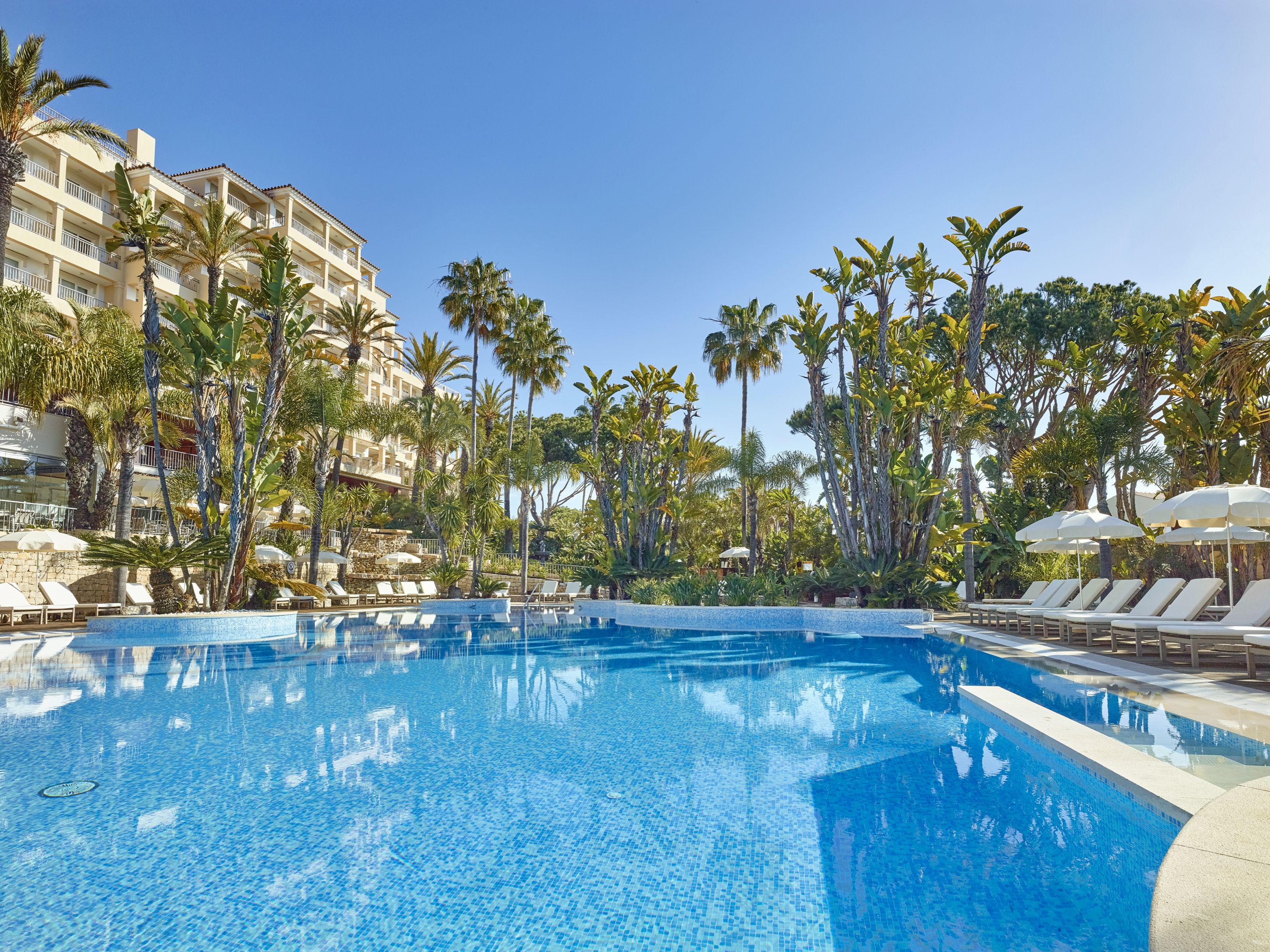 室内游泳池，2 室外游泳池，日光浴躺椅