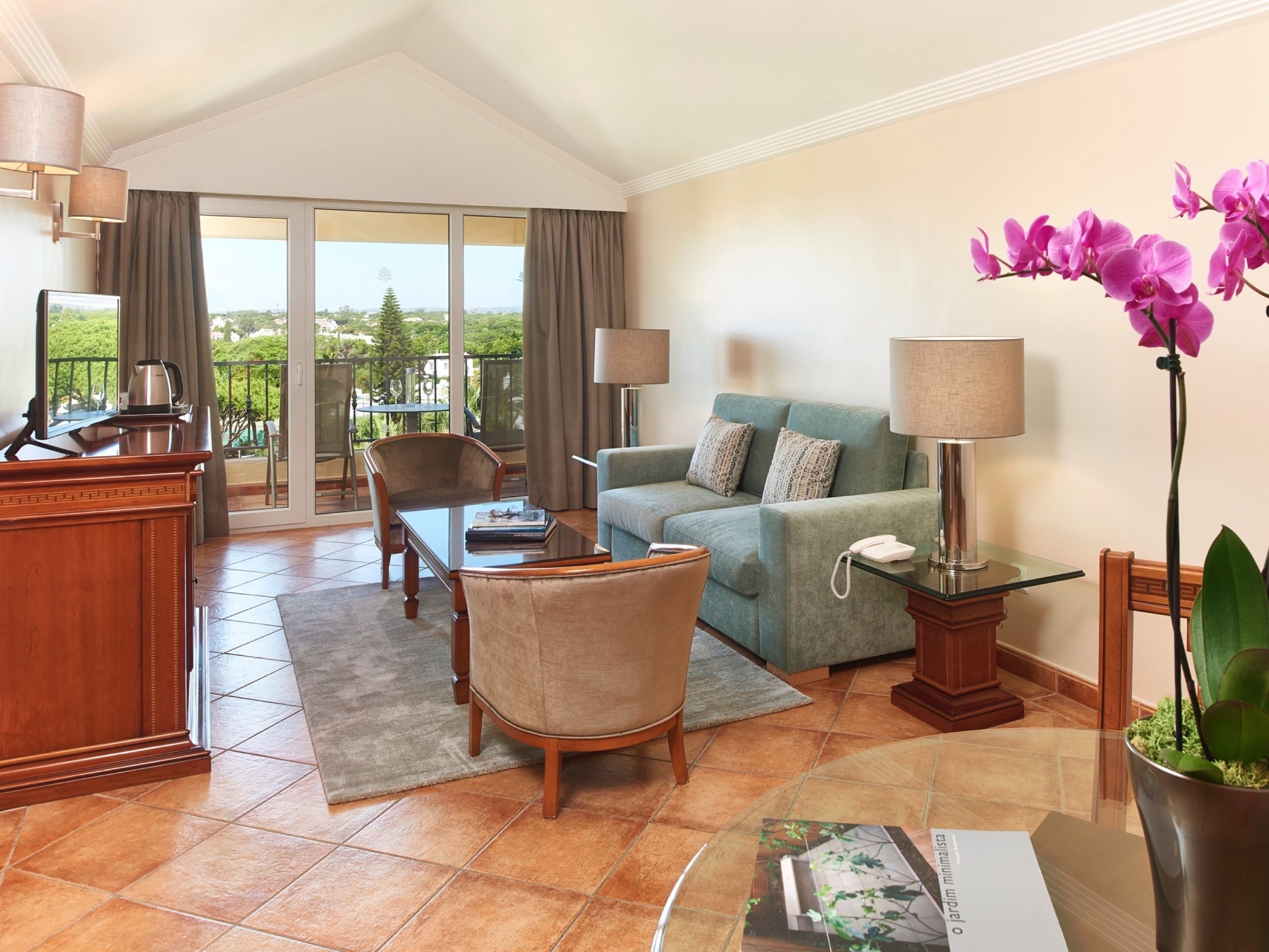 suite | living area | flat-screen tv