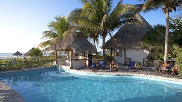 Bungalow, 1 très grand lit, vue océan (Adults Only) | Vue de la chambre