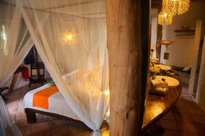 Bungalow, 1 King Bed, Ocean View (Adults Only) | 1 bedroom, bed sheets, alarm clocks