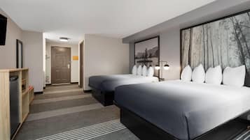 Desk, blackout curtains, iron/ironing board, free WiFi