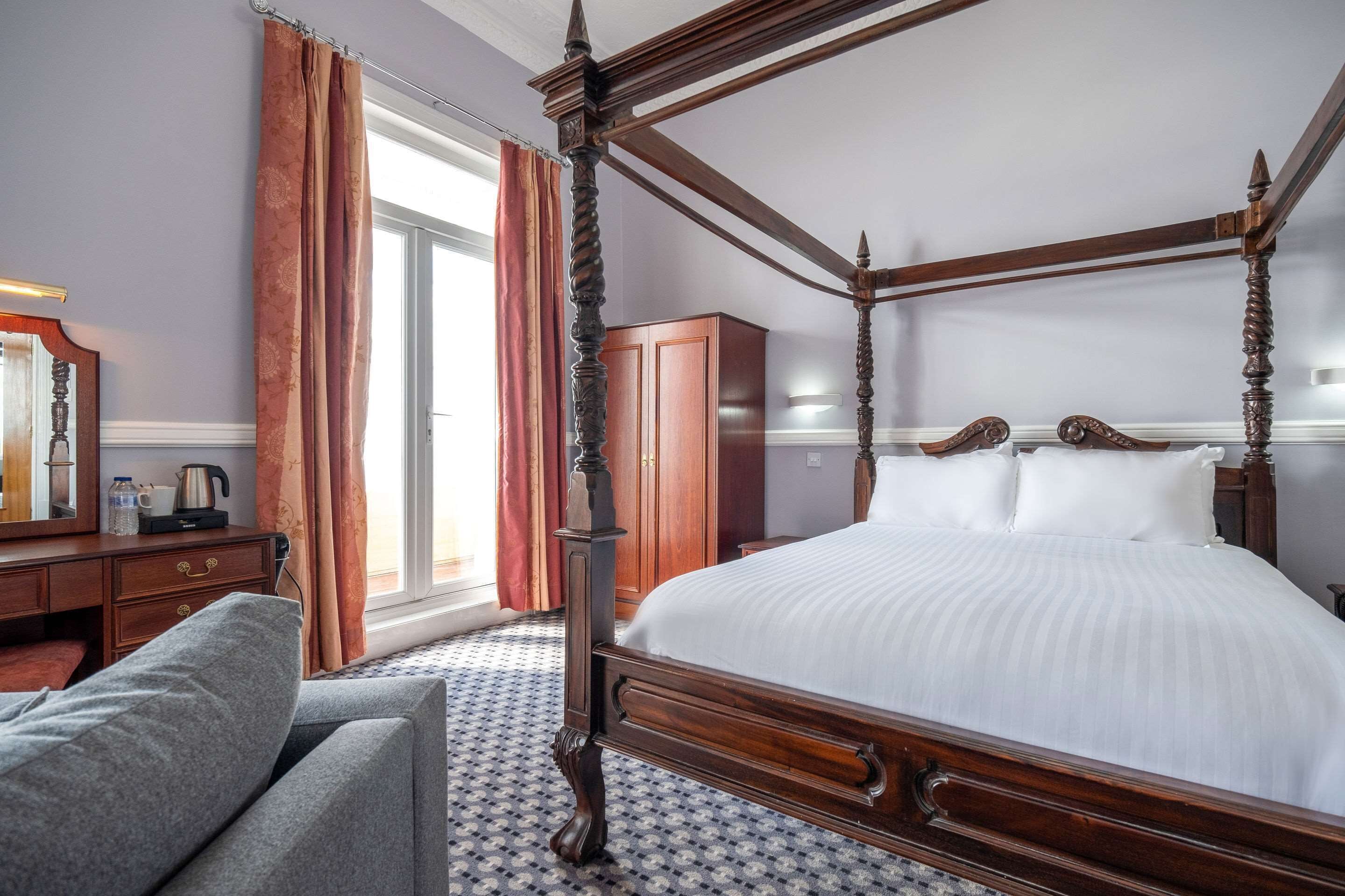 Pillow-top beds, desk, laptop workspace, iron/ironing board