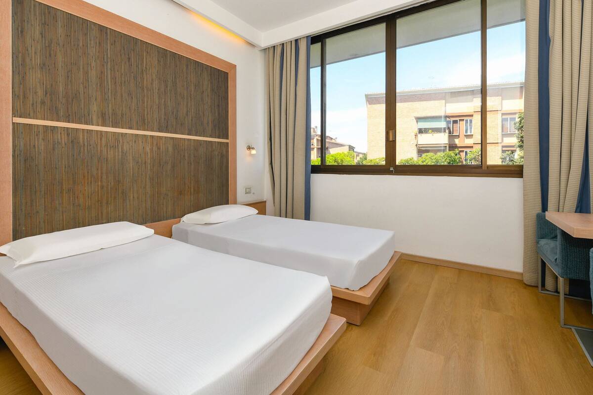 Chambre avec lits jumeaux, 2 lits une place