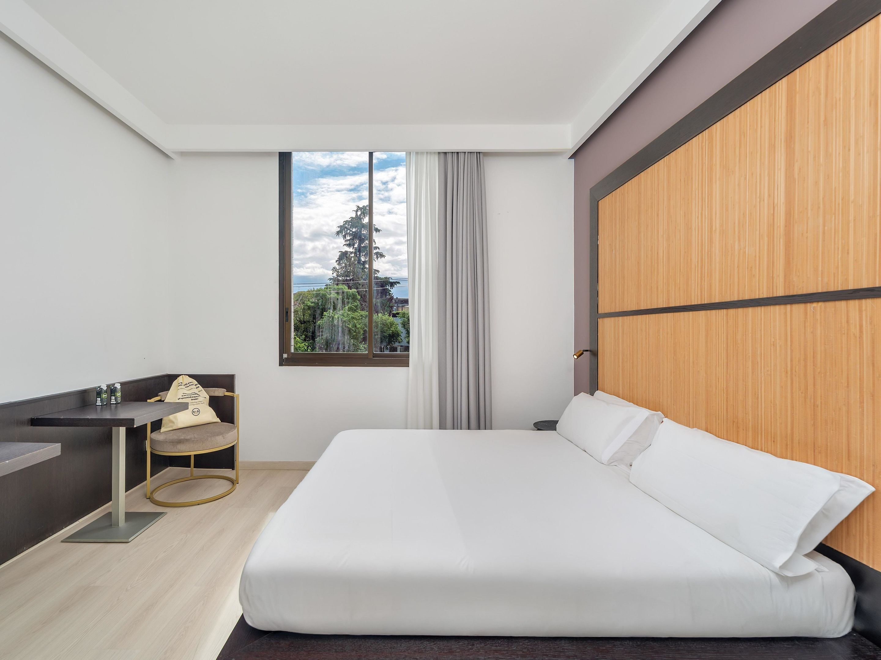 Hypo-allergenic bedding, down duvets, in-room safe, desk