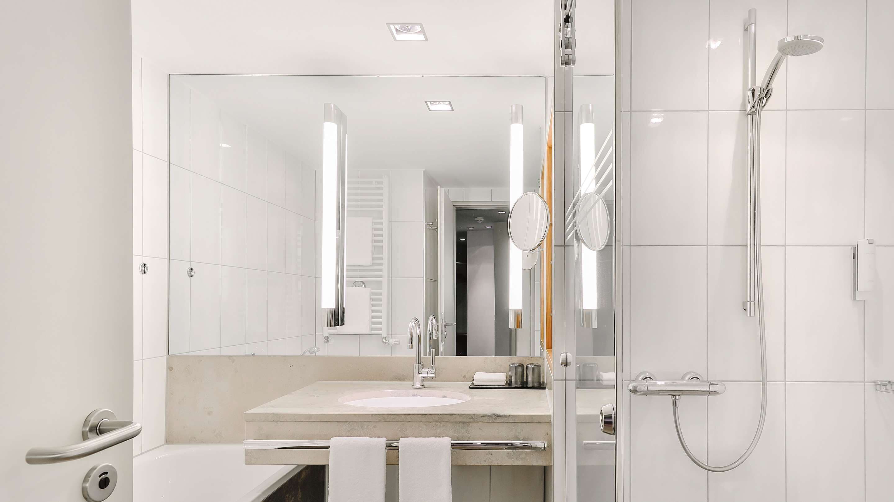 free toiletries, hair dryer, towels, soap